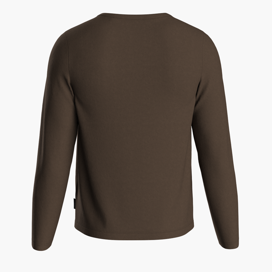 SportsTech men long sleeve (Dark brown)